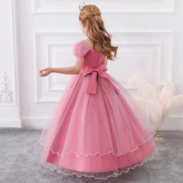 15e763e97baf2037 Children Birthday Party Gown Girls Bridemaid for Wedding Elegant Flower Long Formal Evening Dress Pageant Ceremony Dresses