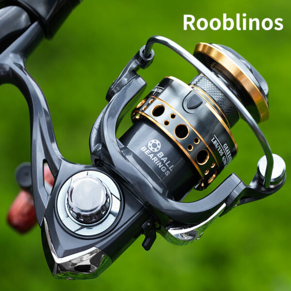 Roobos BK Spinning Reels For Saltwater Freshwater Metal Spool Left/Right Interchangeable Trout Carp Fishing Tackle