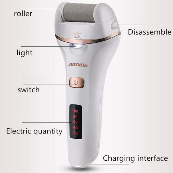 Rechargeable Electric File Callus Remover hine Pedicure Sander Foot Care Feet For Heels Remove Dead Skin Tool