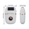Electric Grinder Rechargeable Callus Pedicure Tools Foot File Feet Care Dead Skin Remover With 3 Roller Heads