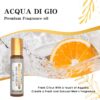 EUQEE 10ml Roller Men's Aroma Oils Long Lasting Fragrance Oil-Leather Dragons Blood Vanilla Musk Green Tea Amber Romance Oils