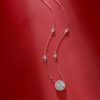 GRA Certified 0.3-3ct Moissanite for Women Sterling Sier Chain D Color VVS1 Round Cut Diamond Pendant Necklace