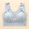 Women Lace Bra Camisole Underwear Bue L XL XXL Breathable V Neck Gather Up Soft Comfortabl Casual