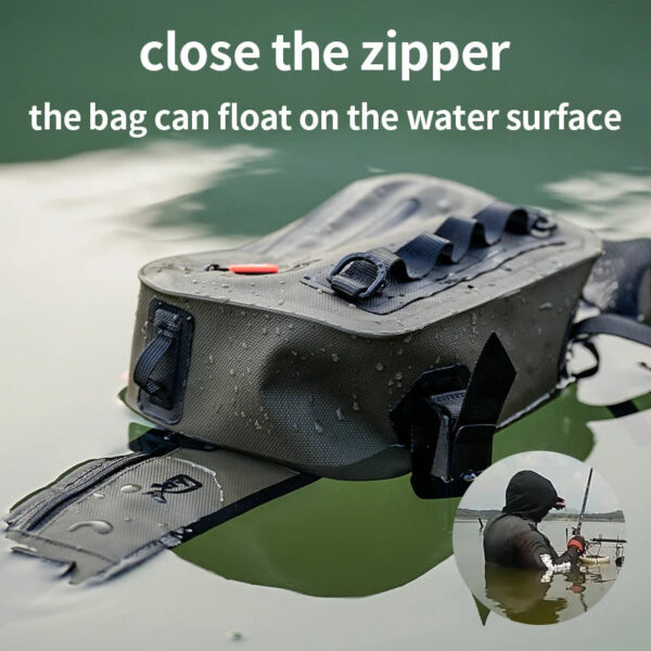 1670bca326521f27 LINNHUE Fishing Tackle Waterproof Bag Outdoor Waist Fanny Pack Capacity Crossbody Bag Fishing Lures Line Box Storage Accessories