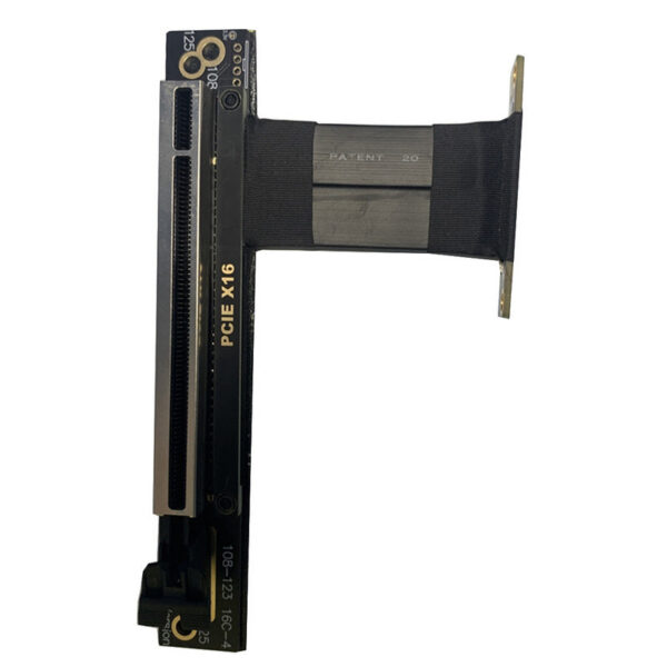 PCIe 3.0 4X 8X 16X Graphics GPU Extension Cable 90 Degree PCI Express X16 Riser Card Adapter Extender Pci-e Flexible Cord