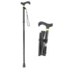 1677d5526b8a0cee Walking Stick Hiking Trekking 5 Section Outdoor Climbing Poles Adjustable Canes Folding Crutches Pole for Elderly People