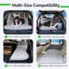 169d6d286f5a4b8a SUV Air Mattress, Thickened Flocked Camping Bed for Car Trunk & Back Seat , Includes Electric Pump & 2 Foot Pedals , Portable Inflatable car Mattress (Gray)