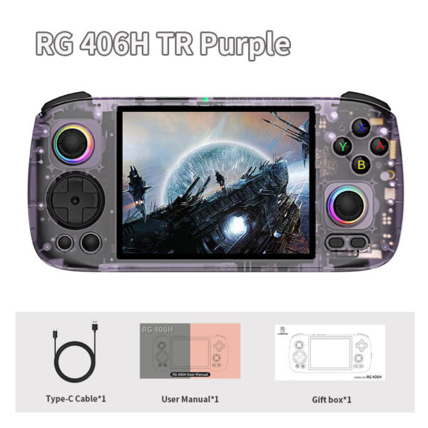 16a22f2f5076217a ANBERNIC RG406H RG 406H Handheld Game Console 4inch IPS Multi-touch Screen Retro Video Games Players Support 5G WIFI FOTA Update