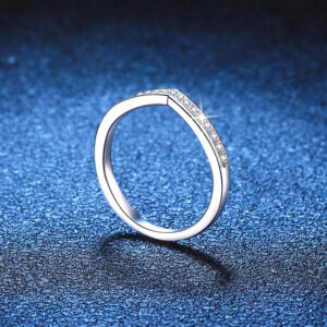16ba32af37691d4e NeeTim Moissanite Ring Sterling Sier with White Gold Plated Full Diamond Band Engagement Wedding Bridal Rings for Women