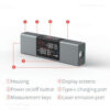 Xiaomi Duka Protractor Angle Measure 2 in 1 Laser Level Ruler Type-C Digital Inclinometer Tools