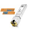 Natalink 10G/2.5/1.25G GBASE-T SFP+ to RJ45 CAT.6a Transceiver Module Auto-Negotiation Ethernet Module SFP+ Copper Cable Adapter