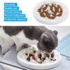 Slow Food Bowl for Cats,Fun Interactive Pet Feeding Bowl,Fish Design Feeding Tray Prevents Cats from Gulping,Indigestion and Obesity,Slow Feeder for Cats and Puppies,Dishwasher Safe.