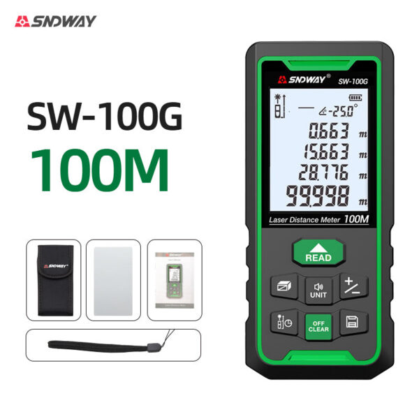 16f3ffe1e7733e88 SNDWAY Laser Meter 50m 70m 100m 120m Rangefinder Digital Range Finder Trena Roulette Ruler Distance Measuring Tape