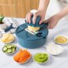 1Pc Green/Blue/Pink Kitchen Multifunctional Salad Utensils Chopper Carrot Potato Manual Shredder Cook Vegetable Tools