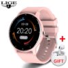 LIGE 2024 New Real-time Activity Tracker Heart Rate Monitor Sports Women Smart Watch Men Clock For Android IOS