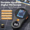 2.0inch 500X Digital Microscope 1080P Video Coin Microsco with Magnifying Glass Wiht 8Leds for Electronics Repair Windows/