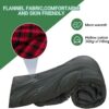 KingCamp Double Sleeping Bag for Adults, Queen Size 2 Person XXL Flannel Sleeping Bag, Waterproof Lightweight Flannel Quilt with 2 Pillows, Perfect for Couples Family Camping Hiking
