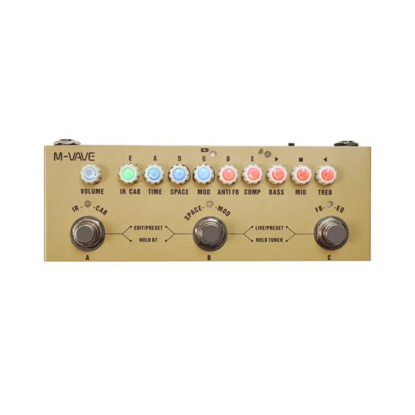 170c1d74be8d81c5 M-vave Cube BABY Multi Effects Pedal for Electric Guitar/Bass/Acoustic Guitar 8 IR Cabinets Simulation M-vave Rechargeable Pedal