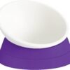 1738cc4eb0a32f24 2Pcs Cat Bowls Elevated Cat Food Bowl Adjustable Cat Dish Anti-Slip and Anti-Noise Raised Cat Bowl Protecting Pet’s Spine Thickened Plastic Bowl Suitable for Indoor Cats, 17 Oz