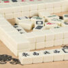 17626ce5a084b063 26mm Mini Chinese Set Portable Traditional Bloc Mahjong 144PCS Party Board Game Two Players Funny
