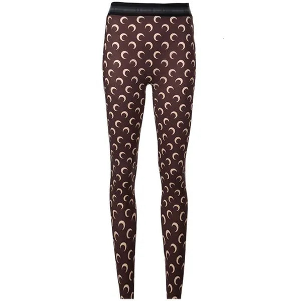 Marine Serre MARINE Moon Pantyhose Leggings 2022 Spring/Autumn/Winter Sports Yoga Outwear Slim Fit High Waist Women
