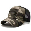 176874f189d86493 Fashion American Flag Embroidery Baseball Net Caps Spring and Summer Outdoor Adjustable Casual Hats Sunscreen Hat