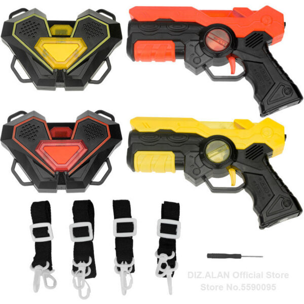 176ce4c2a4a58394 Tag Battle Game Gun Set Electric Infrared Toy Guns Weapon Kids Laser Strike Pistol For Boys Children Indoor Outdoor Sports