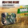 REVASRI Laser Rangefinder 1000 Yards Rechargeable Battery Hunting Range Finder with Target Acquisition Technology E