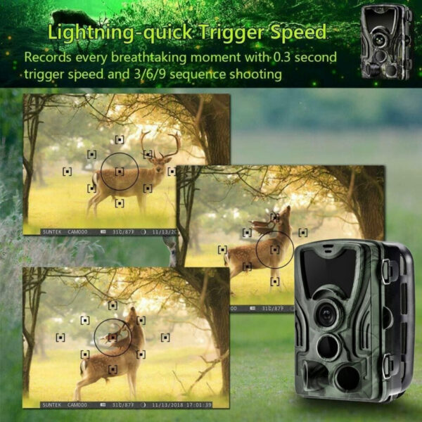 Hunting Night Vision HC801A With Motion Activated Outdoor Trail Camera Trigger Wildlife Scouting