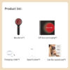 179bbb6b734f7e83 DOCO EMS Electric Massage Comb Vibration Red Light Therapy Hair Growth Massage Scalp Brush Anti Hair Loss Liquid Oil Applicator