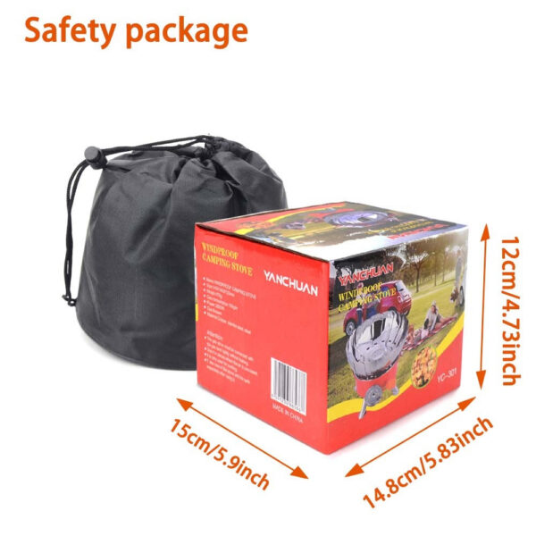 17a2e9877a2e0525 2800W Windproof Portable Outdoor Camping Gas Stove Picnic Burner with Storage Bag For Hiking