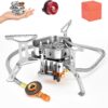 17a4c61dfeb407e5 Camping Gas Stove 6600W, Portable Outdoor Camping Furnace, Folding Wild Camp Gas Burner, Backpacking Stove Suitable for Hiking, Camping, Trekking and Picnic