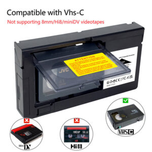 SVHS Camcorders Motorized VHS Not For 8mm/MiniDV/Hi8 VHS-C Cassette Adapter