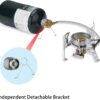 Camping Stove Gas Converter Propane to Butane EN417 Valve Output Camp Fuel Refill Canister Converter with 16 oz Tank Input-Detachable Stand