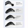 17c3d6804bb3180b 2024 New Smart Curved Hook Fascia Gun Electric Massager Massage Hammer Electric Fascia Gun Home Handheld Hammer Back Artifact