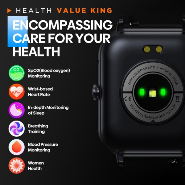 Zeblaze Btalk Lite Calling Watch Health Sport Monitoring Smart Notifications Voice Assistant Smartwatch Men