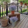 GTIDEA 4pcs Artificial Flowers Flocked Plastic Lavender Bundle Fake Plants Wedding Bridle Bouquet Indoor Outdoor Home Kitchen Office Table Centerpieces Arrangements Christmas Decor