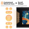 17e0f5ce3b03efc0 Ugee UE12 Plus 147% sRGB 11.9 inch Drawing Monitor Scroll Wheel 8 Shortcut Keys Art Tablet with for PC Android