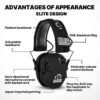 Earmuffs Headphones for Shooting Electronic Hearing Protection Ear Protect Noise Reduction Active Hunting Headphone