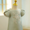 2024 Flower Girl Dress s For Wedding Children 1st Birthday Baptism Dresse Kids Beading Girls chi-pao Baby Infant Party Wear Gown