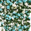17f1725480b5869d PARTY JOY 5pcs 41Ft Flower Garland Fake Rose Vine Artificial Flowers Hanging Rose Ivy Hanging Baskets Wedding Arch Garden Background Decor