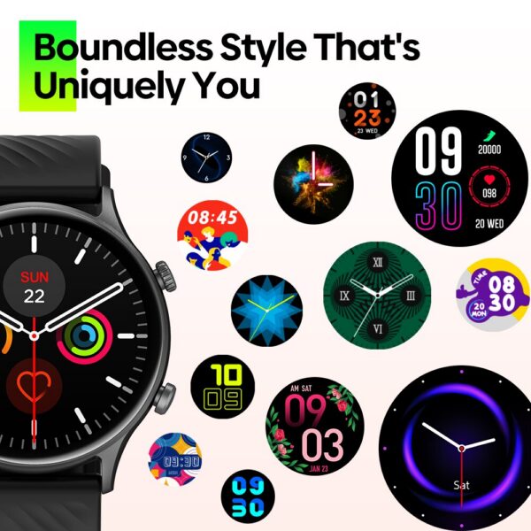 Zeblaze Btalk 2 Lite Voice Calling Smart Watch Large 1.39 HD Display 24H Health Monitor 100+ Workout Modes Smartwatch