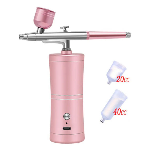 18083101c24d80a3 7.4v With Portable Air Brush Nails For Nail Art Paint Painting Crafts Airbrush Compressor