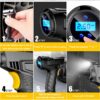 120W Handheld Compressor Wireless/Wired Iatable Portable Air Pump Tire Iator Digital for Car Bicycle Balls