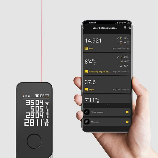 New Tape Measure, Smart Rangefinder, 50/30M, OLED Display, Laser Distance Meter, Connect APP To Draw