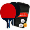 182444b5fd122599 Table Tennis Racket 2 Rackets & 3 Balls Table Tennis Paddles Professional Ping Pong Paddle with Bag for Beginners Training Game