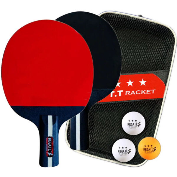 182444b5fd122599 Table Tennis Racket 2 Rackets & 3 Balls Table Tennis Paddles Professional Ping Pong Paddle with Bag for Beginners Training Game