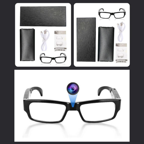 1829577ae8b13c7a 1080P HD Mini Camera Glasses Cycling Recording Glasses Camera Smart Glasses for Cycling, Outdoor, Fishing, Police, Travelling