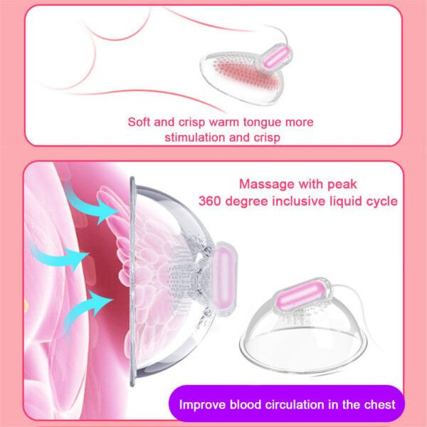 182d21e975e55eee Breast Enlargement Massage Nipple Stimulation Licking Vagina Clitoris Vacuum Sucker Female Masturbator Vibrator Sex Toys Women