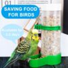 182f9c393e6cd5d1 Bird Feeder, Bird Water Dispenser for Cage, XISTEST 2PCS Automatic Bird Water Feeder with 1PCS Food Feeder for Cage Pet Parrot Budgie Lovebirds Cockatiel Automatic Bird Feeder (2pcs 60ml + 1pcs 150ml)